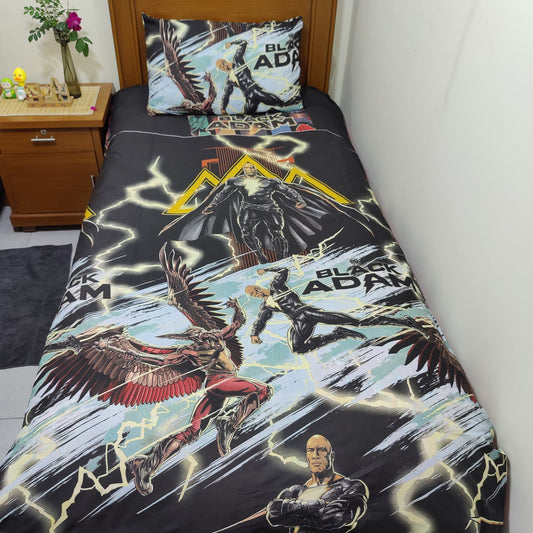 BLACK ADAM KIDS BEDSHEET 32091