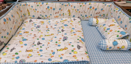 Colory Ballons Baby Cot Set
