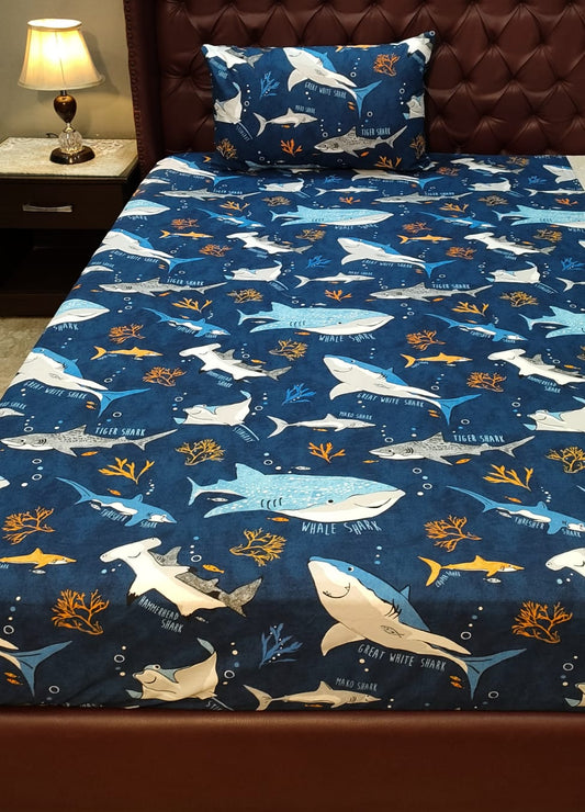 SHARKS KIDS BEDSHEET 3097