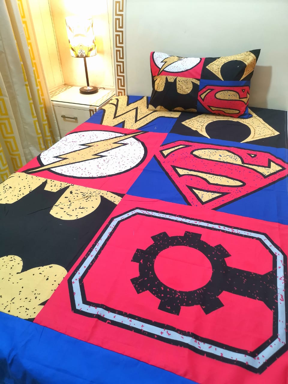 DC LOGOS KIDS BEDSHEET