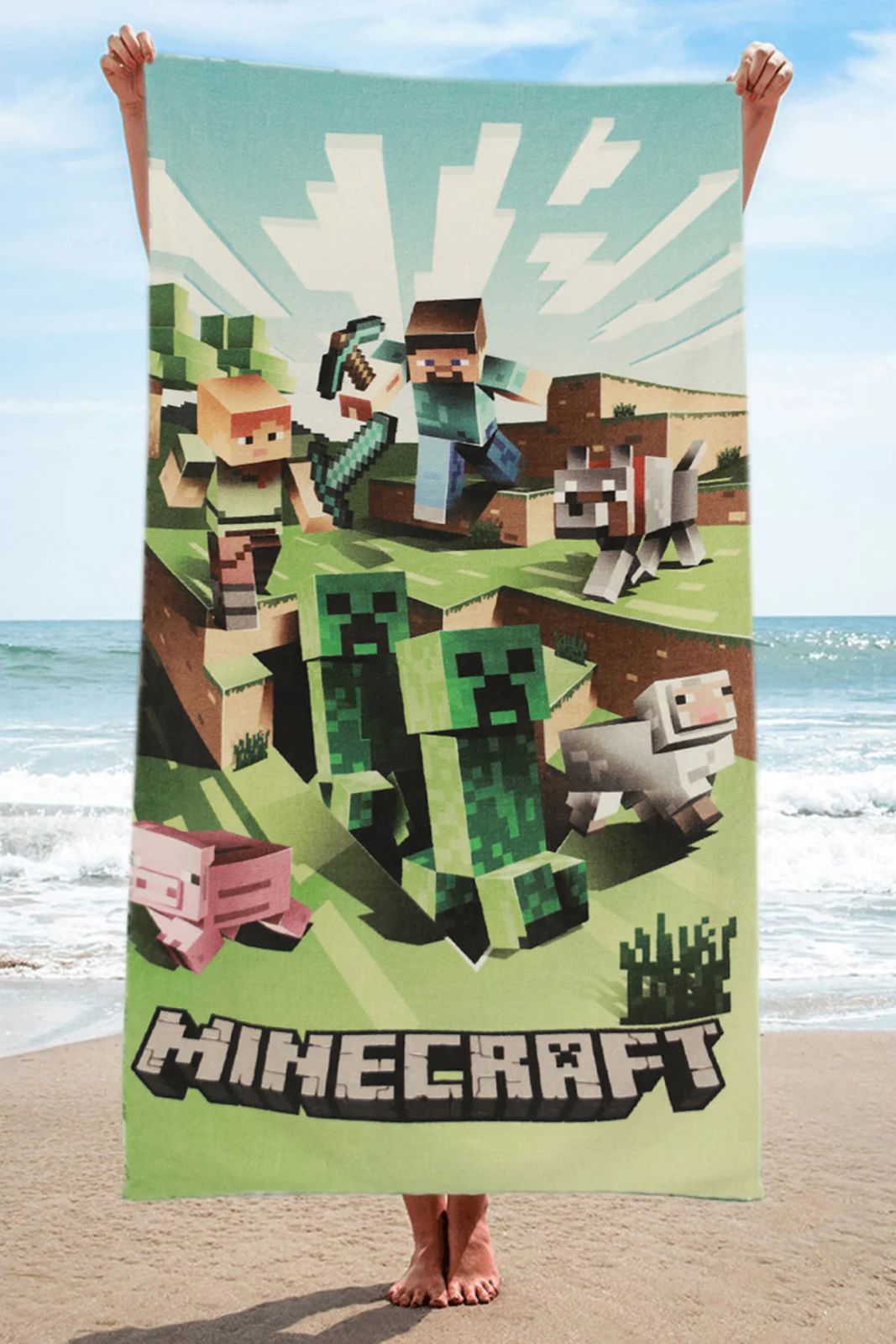 MINE CRAFT KIDS TOWEL