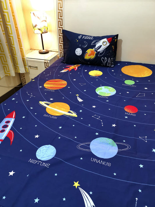 kid glow in the dark bedsheet