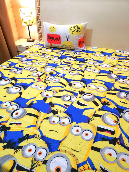 Kids Minions Character Bedsheet 7978