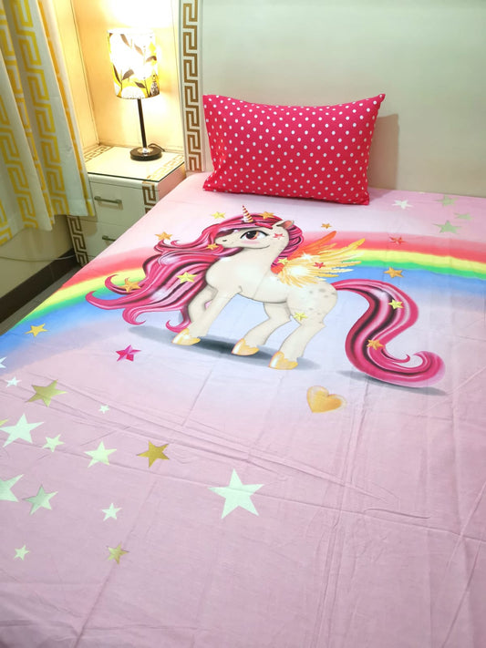 Kids Unicorn Character Bedsheet 7958
