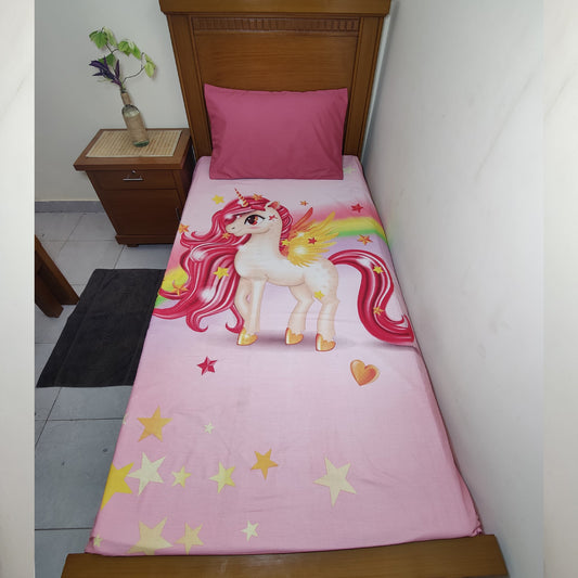 UNICORN RAINBOW COLORS BEDSHEET 4798