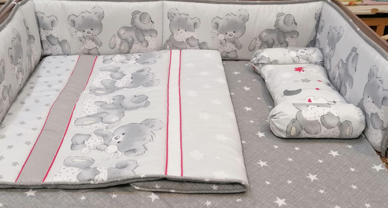 Sweet Bear Baby Cot Set