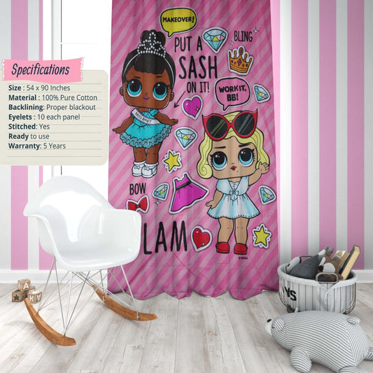 LITTLE FASHION STARS CURTAIN 0905