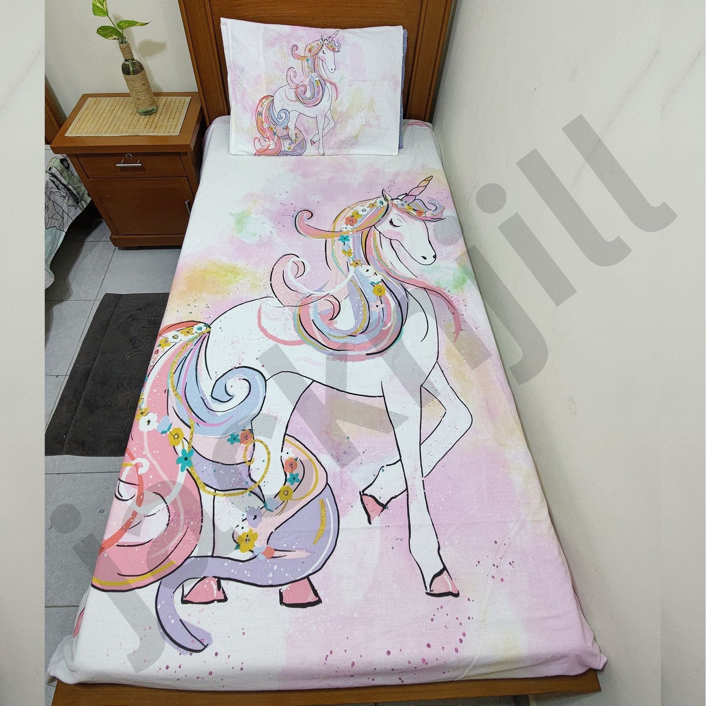 GLITTERS OF UNICORN BEDSHEET 0A12