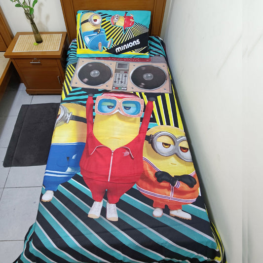 MINIONS ROCK ON KID BEDSHEET